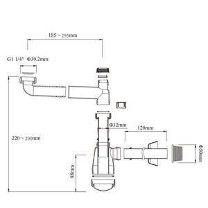 WaiiHO 025 - Rejilla de Drenaje de Acero Inoxidable Empotrada en la Pared, Diseño Moderno y Elegante, Fácil Instalación y Mantenimiento para Uso Residencial - Product Image 6