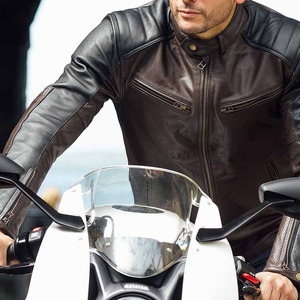 Veste en cuir pour motard, vêtements de course automobile, veste en cuir pour moto, veste en cuir pour motard en vente en ligne, veste en cuir pour motard personnalisée - Product Image 2