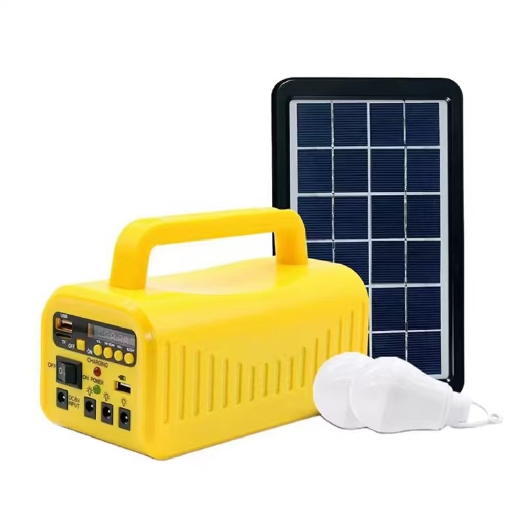 Mini Solar Panel Light Station Radio Lighting Generator Home Portable Solar Power System · image 6