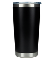 Vaso Térmico de Acero Inoxidable 304 de Doble Pared para Bebidas Frías y Cerveza, con Logotipo Personalizado, 20oz, Recubrimiento en Polvo, Aislado, con Tapa