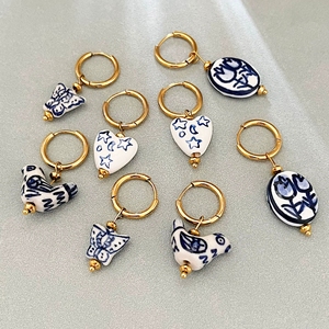 Pendientes de Acero Inoxidable Vintage con Diseño de Corazón y Mariposa, Estilo Vintage, para Mujer, Pedido al por Mayor, Novedad 2026 - Product Image 3