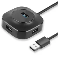 Hub USB 3.0 4 ports, câble répartiteur et prolongateur USB pour ordinateur portable, PC, téléphone, tablette, lecteur de carte USB, clavier, souris, station d'accueil