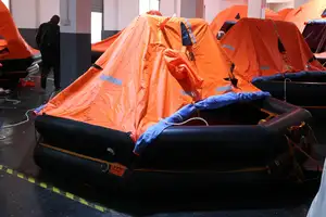4 đến 25 passagers solas nước an toàn cứu hộ cứu hộ tự Inflatable cuộc sống bè cho an toàn hàng Hải