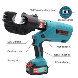 18V Rechargeable EZ-400 Hydraulic Wire Pliers <b>Battery</b> Powered <b>Terminal</b> Cable Crimping Tools for Copper Aluminum EZ-400, EZ-400 R - Product Image 5