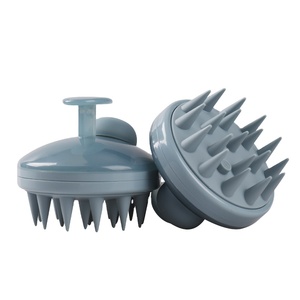 Stress Release Stimulate Meridians Silicone Cleaning Brush Hair Oil <b>Shampoo</b> <b>Dispenser</b> for Head Massager Scalp - Product Image 1