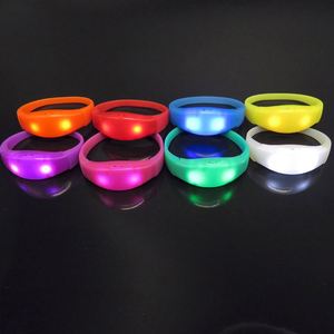 2025 Latest Model Promotional Wristband <b>Stars</b> Flashing <b>Light</b> up Remote Controllable <b>LED</b> Wristband Wrist Band 4LEDS RGB Bracelet - Product Image 2