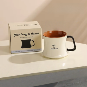 Taza <span class=keywords><strong>de</strong></span> Café <span class=keywords><strong>de</strong></span> Cerámica Original <span class=keywords><strong>para</strong></span> <span class=keywords><strong>Mujer</strong></span>, <span class=keywords><strong>Diseño</strong></span> Simple <span class=keywords><strong>de</strong></span> Alta Gama, Patrón <span class=keywords><strong>de</strong></span> Letras, Caja <span class=keywords><strong>de</strong></span> Regalo, Taza <span class=keywords><strong>para</strong></span> Desayuno - Product Image 1