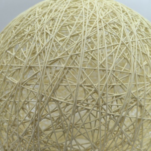 <span class=keywords><strong>Paralume</strong></span> a sfera in Rattan <span class=keywords><strong>Beige</strong></span> di 30cm di diametro per la moderna lampada a sospensione del ristorante da soggiorno - Product Image 4