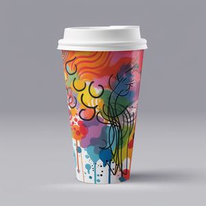 Vasos de Papel Desechables al por Mayor, Productos Únicos y Coloridos, Vasos de Espuma de Pared Simple para Bebidas Calientes, Vasos de Papel Kraft para Café - Product Image 3