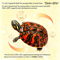 Alimento para Tortugas Jóvenes YEE al por Mayor, Alto en Calcio 40%, Alto en Proteínas, Baja Alergenicidad, Digestión Suave, Micro Pellets Flotantes para Crías