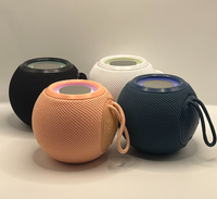 Enceinte Bluetooth sans fil TG-337 avec lumière RGB colorée, portable de bureau, boîte de son, carte TF, subwoofer, cadeau créatif, mini audio