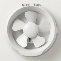 Ventilador de Extracción Circular para Ventana de Vidrio con Motor Silencioso de Aluminio y Diseño de Bajo Ruido