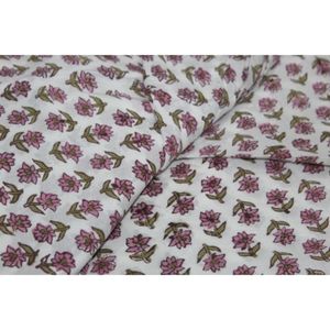 Tela de Algodón Premium 60x60 Hecha a Mano, Tejida, 110 GSM, Estampados Naturales Indios, Vestidos para Niños, Cortinas Ligeras, Decoración de Bolsos - Product Image 3