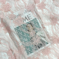 Tissu en dentelle guipure Chantilly à motif floral 3D de luxe français en gros, en stock, pour sous-vêtements et robes de mariée