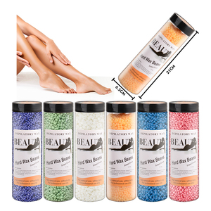 Perles de cire dure naturelle à logo personnalisé, hypoallergéniques, sans bande, pour épilation à chaud, pour salon de beauté, épilation féminine - Product Image 2