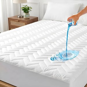 Nouvelle housse de <span class=keywords><strong>matelas</strong></span> matelassée jetable pour bébé, douce, respirante, <span class=keywords><strong>imperméable</strong></span>, taille King, blanc, gris, noir - Product Image 1