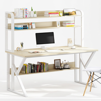 Bureau d'ordinateur pour la maison en acier avec étagère pour jeux et travail assis-debout KC-T0708