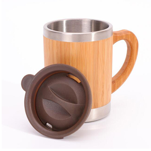 แก้วกาแฟใยไผ่แบบใช้ซ้ำได้สำหรับขวดน้ำกาแฟสแตนเลส - Product Image 2