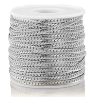 Hobbyouvrier — chaîne à maillons superposables en acier inoxydable, pour conception de bijoux, de nettoyant serpent, torsadée de couleur or, pour bricolage, fournitures de fabrication, 4mm