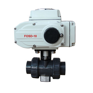 Vanne à boisseau sphérique DN80 2 voies 12V, type marche/arrêt, double motorisation UPVC - Product Image 5
