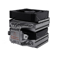 Refroidisseur d'air pour processeur RGB à 6 caloducs, ventilateur de refroidissement PC 5W pour jeux, ventilateur CPU AM4 90 mm, 120x120x25 mm