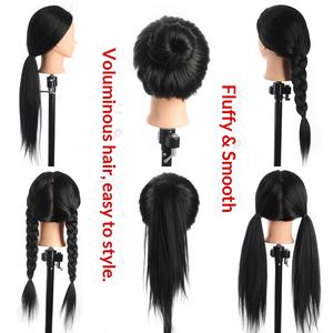 Mannequin de <span class=keywords><strong>tête</strong></span> pour perruque homme en soie de yak <span class=keywords><strong>et</strong></span> cheveux mélangés, résistant aux hautes températures, pour la pratique <span class=keywords><strong>et</strong></span> l'enseignement de la coiffure, de la permanente <span class=keywords><strong>et</strong></span> de la coupe - Product Image 1