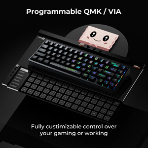 คีย์บอร์ด M67 xvx Miami Tri-Mode ไร้สาย65% qmk/via คีย์บอร์ดเล่นเกมแบบพกพาที่สามารถสลับ USB-C ได้ด้วยความร้อน - Product Image 6
