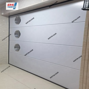 ประตูโรงรถอัตโนมัติแบบมีหน้าต่าง ขนาด 16x7 ฟุต ขายดี พร้อมฉนวนโฟม PU คุณภาพสูง สำหรับที่อยู่อาศัย - Product Image 6