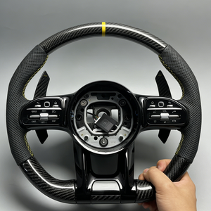 Volante de Fibra de Carbono para <span class=keywords><strong>Mercedes</strong></span> Benz W176 W177 AMG GT W245 W246 W247 W211 W212 W213 W463 GLC GLE GLK GLS - Product Image 6