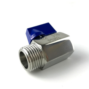 Mini Válvula de Bola 316 de 1/2 Pulgada PN63 de Acero Inoxidable para Agua y Sistemas Químicos - Product Image 2