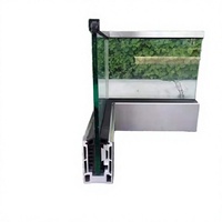 Balustrades de sécurité modernes en acier inoxydable, garde-corps en verre sans cadre pour balcon de centre commercial