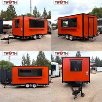 Camion de restauration Truth Coffee avec équipement de cuisine complet, café mobile personnalisé pour les événements, les marchés et le commerce de rue