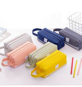 Trousse à crayons de grande capacité avec poignée Trousse à crayons double couche créative et multifonctionnelle Trousse à crayons élève - Product Image 2