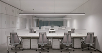 Diverses formes de bureau ergonomique en acier pour poste de travail industriel avec cloisons tiroirs éclairage pour usage domestique ou professionnel
