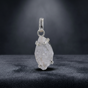 Pendentif en argent 925 avec diamant Herkimer, pierre naturelle, breloque énergétique, pour usage quotidien - Product Image 3