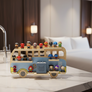 Étagère FSC pour Toniebox, capacité 20-25 figurines et boîtes d'histoires, organisateur de figurines pour boîtes et jouets, à poser ou à fixer au mur - Product Image 1