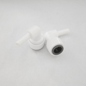 <b>Water</b> Purifier L-Shaped 2 To 3 Point Elbow Quick Connector White Plastic Leak Prevention For <b>Water</b> <b>Dispensers</b> And Kitchen Use - Product Image 1