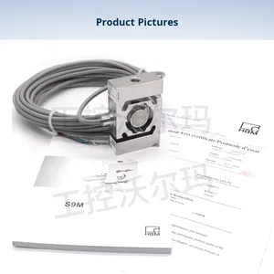 เซ็นเซอร์นำเข้าแบบ S-Type รุ่น S9M/500N/1Kn/2Kn/5Kn/10Kn/20Kn ยี่ห้อ Hbm ความแม่นยำ 0.02 ติดตั้งด้วยมือ - Product Image 2