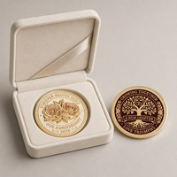 Pièce commémorative romantique pour anniversaire de mariage, pièce de défi en métal émaillé gravée sur mesure pour couple, cadeau souvenir d'anniversaire