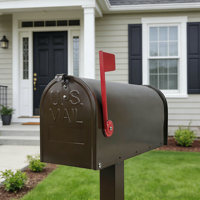 Boîte aux lettres américaine en acier sur mesure, résistante aux intempéries, murale, pour colis, avec serrure à combinaison – Vente en gros