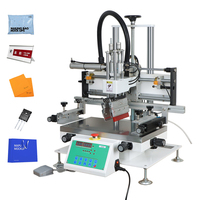 Machine d'impression sérigraphique à plat semi-automatique à haute efficacité avec panneau de commande pour t-shirt