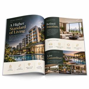 Impresión de Catálogos Inmobiliarios Personalizados, Encuadernación Perfecta, Catálogos de Propiedades de Lujo para Desarrolladores y Agencias - Product Image 2