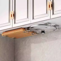 Étagère de salle de bain en acier inoxydable et support de rangement pour lavabo – Fixation murale sans perçage – Organisateur pratique pour toilettes et lavabos