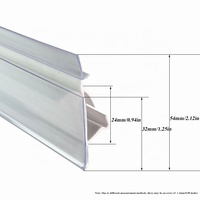 Etiquettes de prix pour supermarché d'épicerie personnalisées en usine Etiquette de prix transparente en plastique pour billet d'étagère