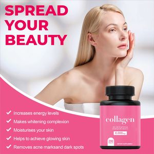 <span class=keywords><strong>Comprimés</strong></span> de collagène à marque privée personnalisables : <span class=keywords><strong>Comprimés</strong></span> de collagène marin hydrolysé avec glutathion pour la peau, <span class=keywords><strong>anti</strong></span>-<span class=keywords><strong>rides</strong></span> - Product Image 6