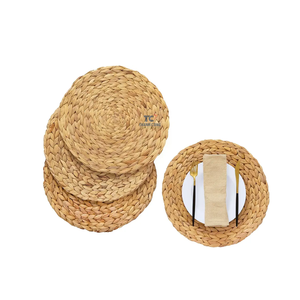 Napperon de caboteur classique tissé à la main en forme de jacinthe d'eau en forme de belle fleur pour une utilisation au restaurant à domicile disponible pour la vente en gros - Product Image 4