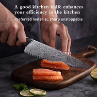 Couteau de Chef Artisanal en Acier Damas 67 Couches, Outil de Cuisine à Haute Teneur en Carbone, Logo Personnalisé, Manche Traditionnel en Bois Pakka – Caractéristiques