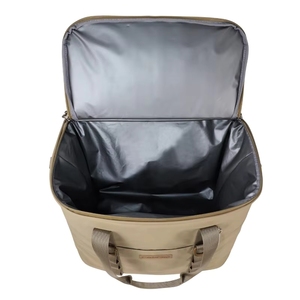 Custom Classic Style Large Capacity Waterproof Insulated Thermal Cooler Bag Geometric Pattern Polyester Zipper Handle Outdoor - Product Image 4