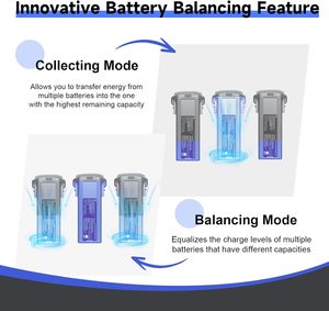 Hub de charge de batterie MA331 Air 3/3S 200W, chargeur rapide 3 canaux pour drone Air3/Air3S, connexion APP portable, Chine - Product Image 6