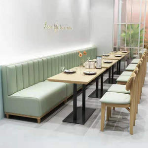 Muebles para Proyectos Hoteleros MORE DESIGN, Sofá Seccional de Terciopelo para Cafetería, Bar, Hamburguesería, KTV, Club, Restaurante - Product Image 2
